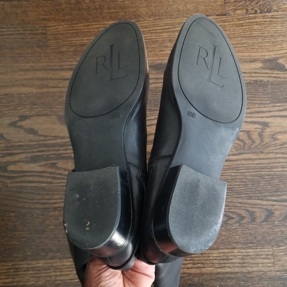 Ralph Lauren Black Riding Boots - Size 9.5 - Picture 4 of 8